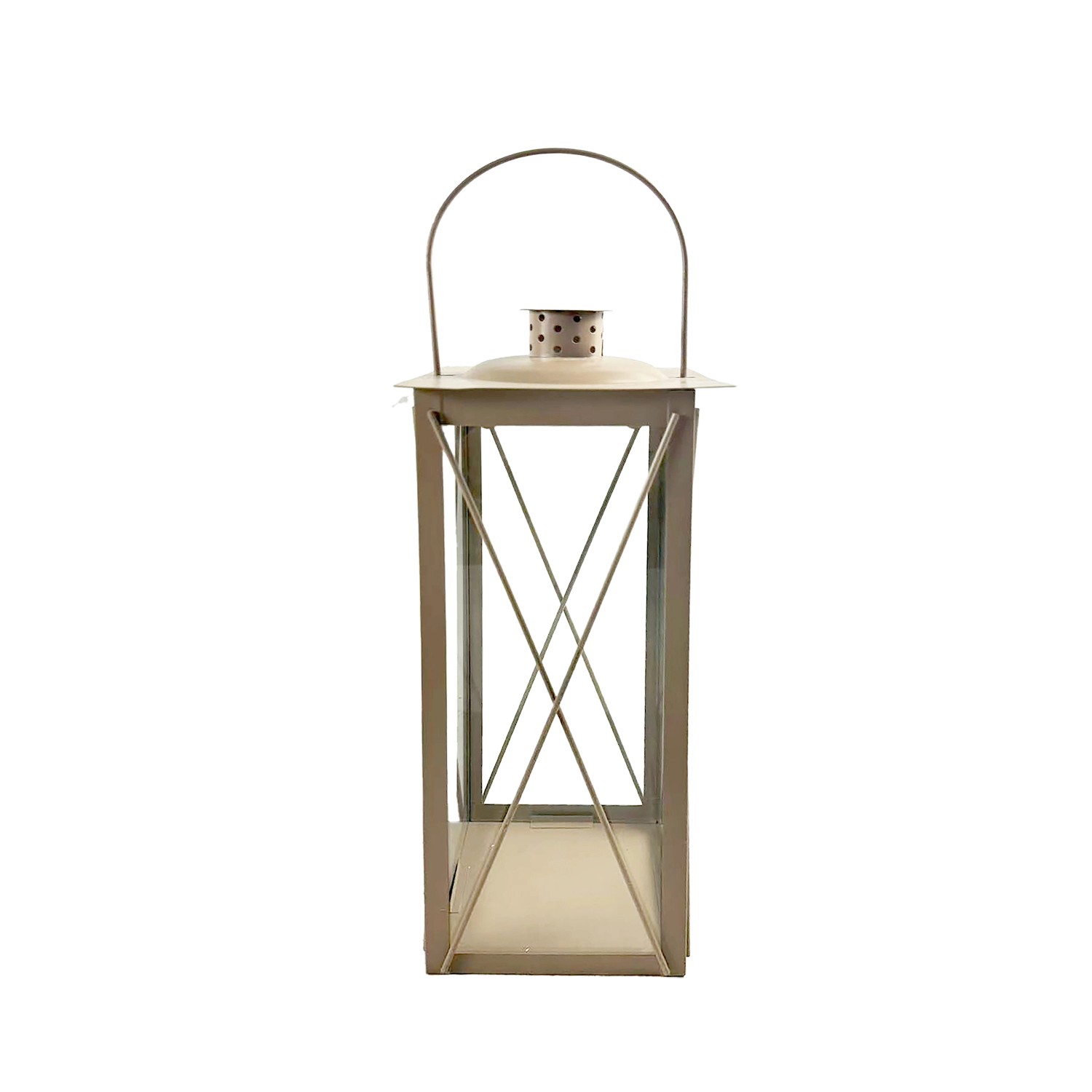 Boltze Laterne Farol 35 cm x 14 cm x 14 cm Taupe günstig online kaufen