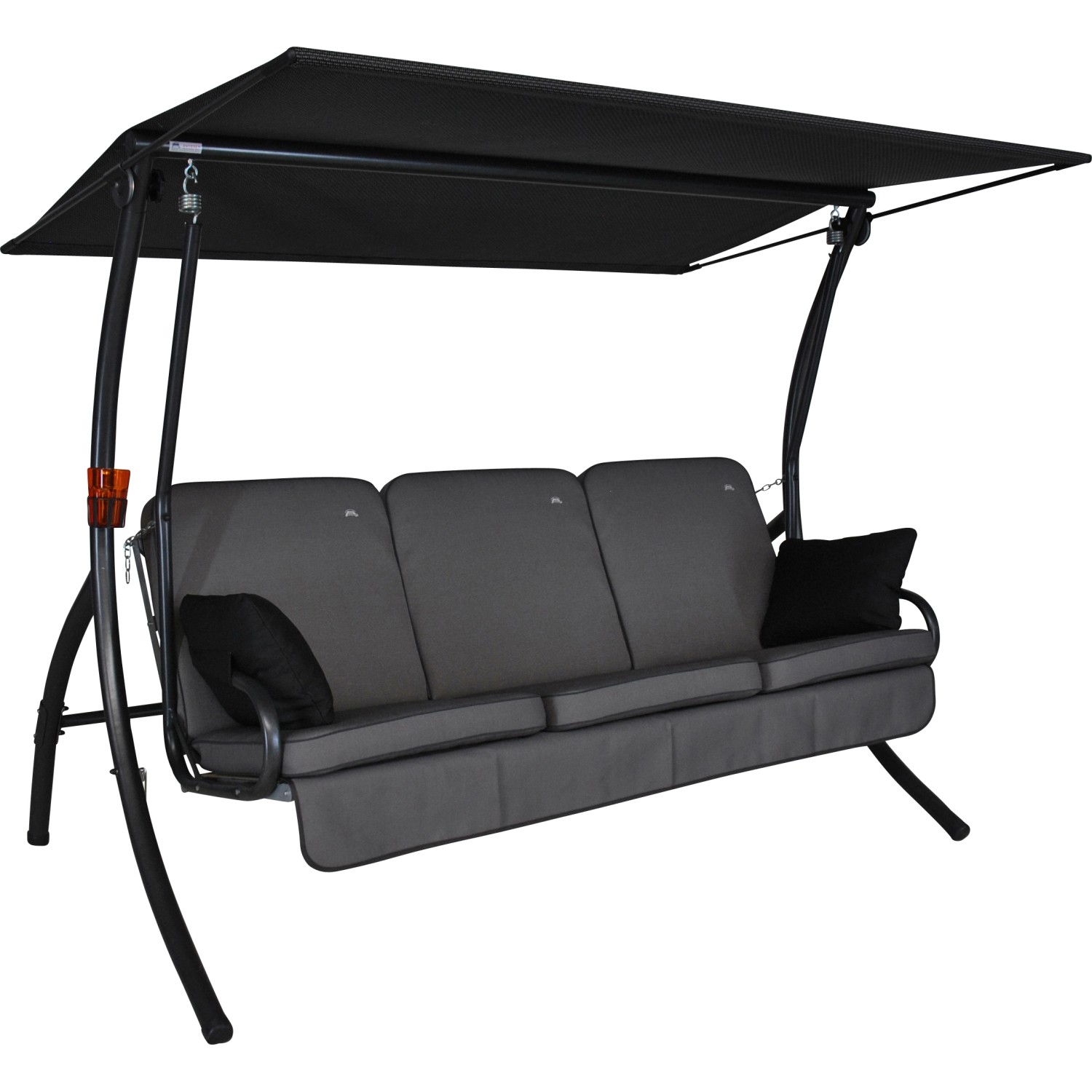 Angerer Hollywoodschaukel Primero Style 3-Sitzer mit Liegefunktion Grau günstig online kaufen