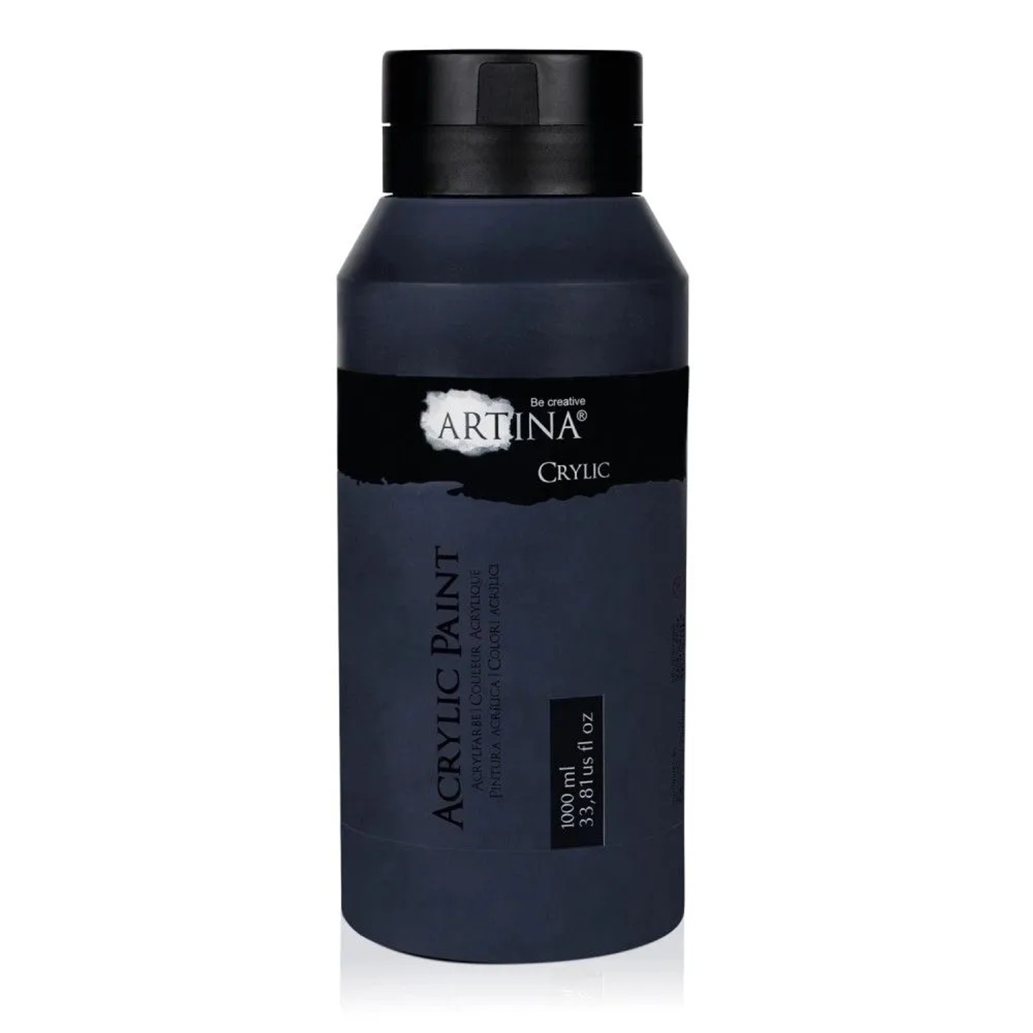 Artina Crylic Acrylfarbe 1000ml Schwarz