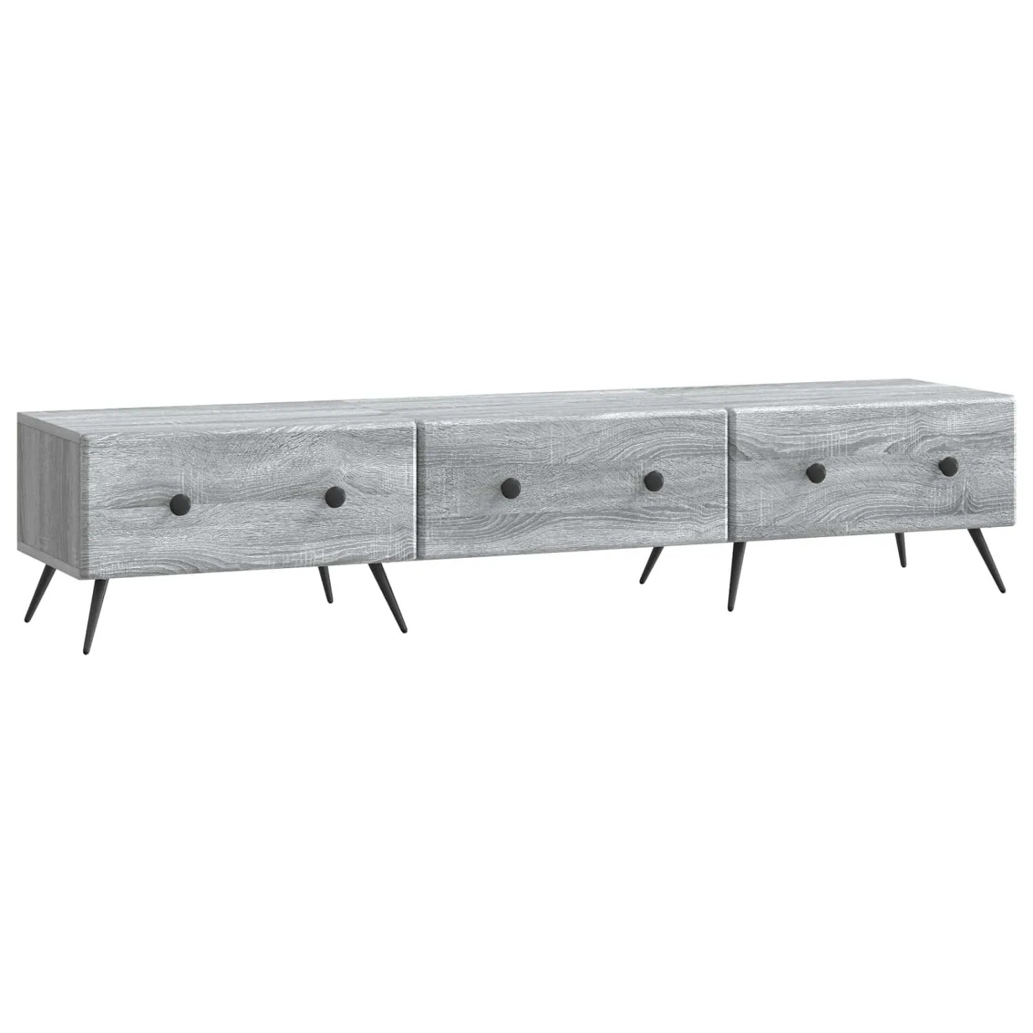 vidaXL TV-Schränk Graues Sonoma 147 x 34,5 x 30 cm Holzwerkstoff 895631