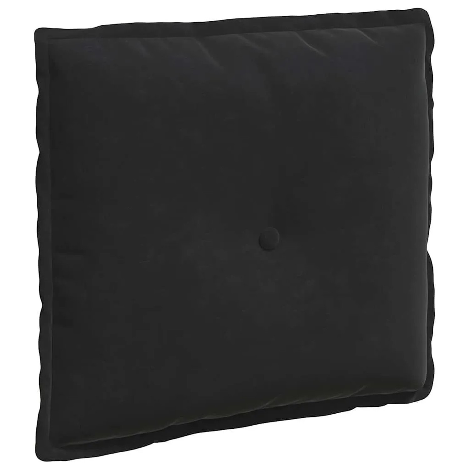 vidaXL Rückenkissen Schwarz 50 x 45 cm Cordstoff 42014638