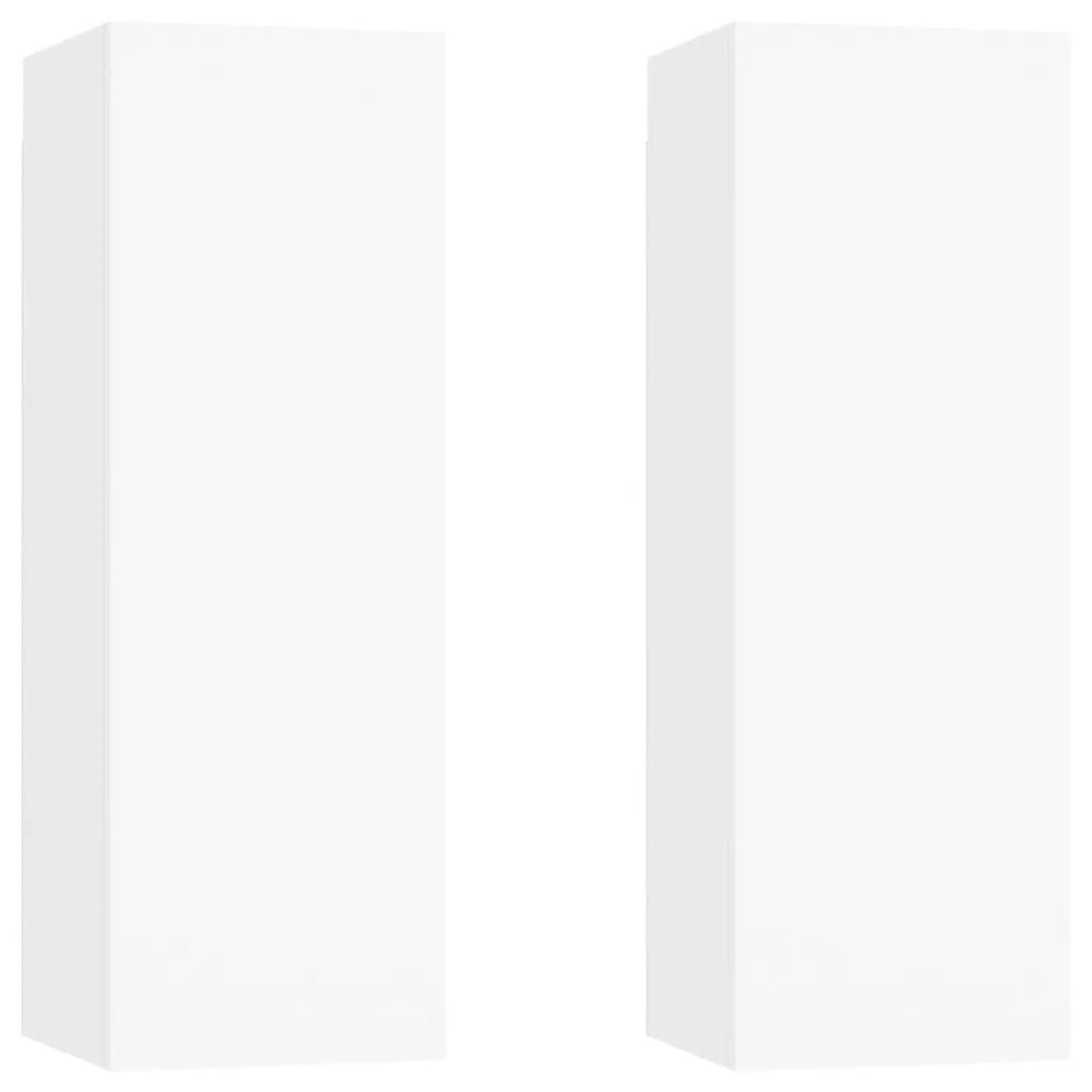 vidaXL TV-Schränke 2 Stk Weiß 30,5x30x90 cm Holzwerkstoff 803345 günstig online kaufen