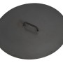 Schwarzer Deckel (Ø 80,5 cm) für CookKing Feuerschalen, Grillutensil aus robustem Stahl.