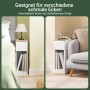 SoBuy 2er Set Nachttisch Schmal mit Steckdose 20cm Breite Nischenschrank 20x60x35cm FBT111-E-WNx2_7