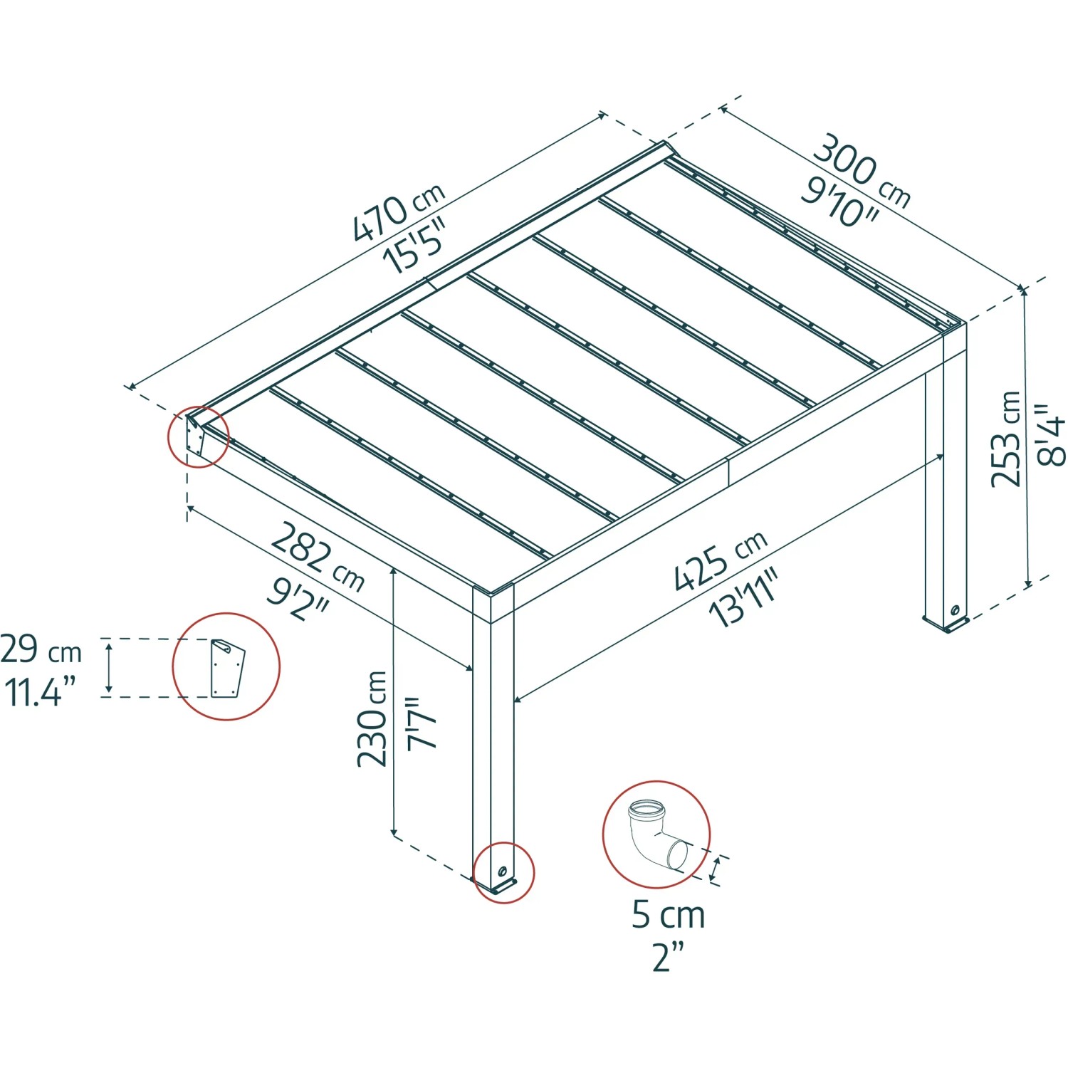 BenefitUSA Schirmbezug Ersatz – 2,7 M, 8 Rippen, Braun, UV-Schutz, Für Terrasse & Garten