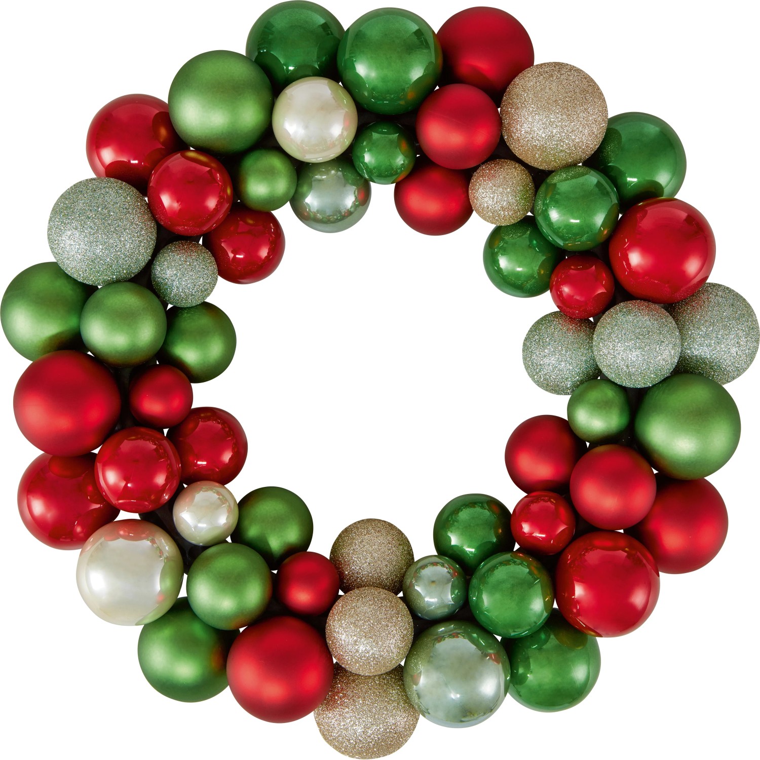 Christbaumkugel-Kranz Kunststoff Ø 35 cm