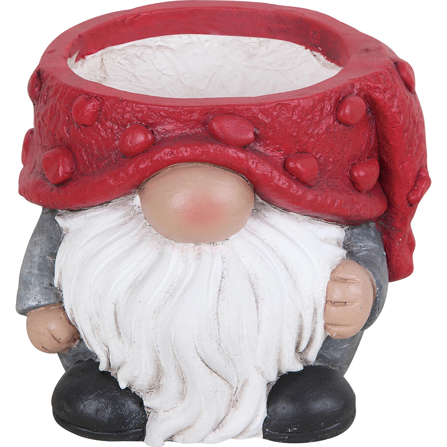 Pflanztopf Weihnachtsmann Polystone Ø 20 cm x 16 cm Rot günstig online kaufen