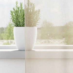 vidaXL Voile Vorhänge mit Ösen 2 Stk Creme 140x245 cm 4102074