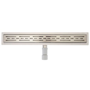MCW Duschrinne D94a, 90cm Edelstahl Bodenablauf mit Siphon.