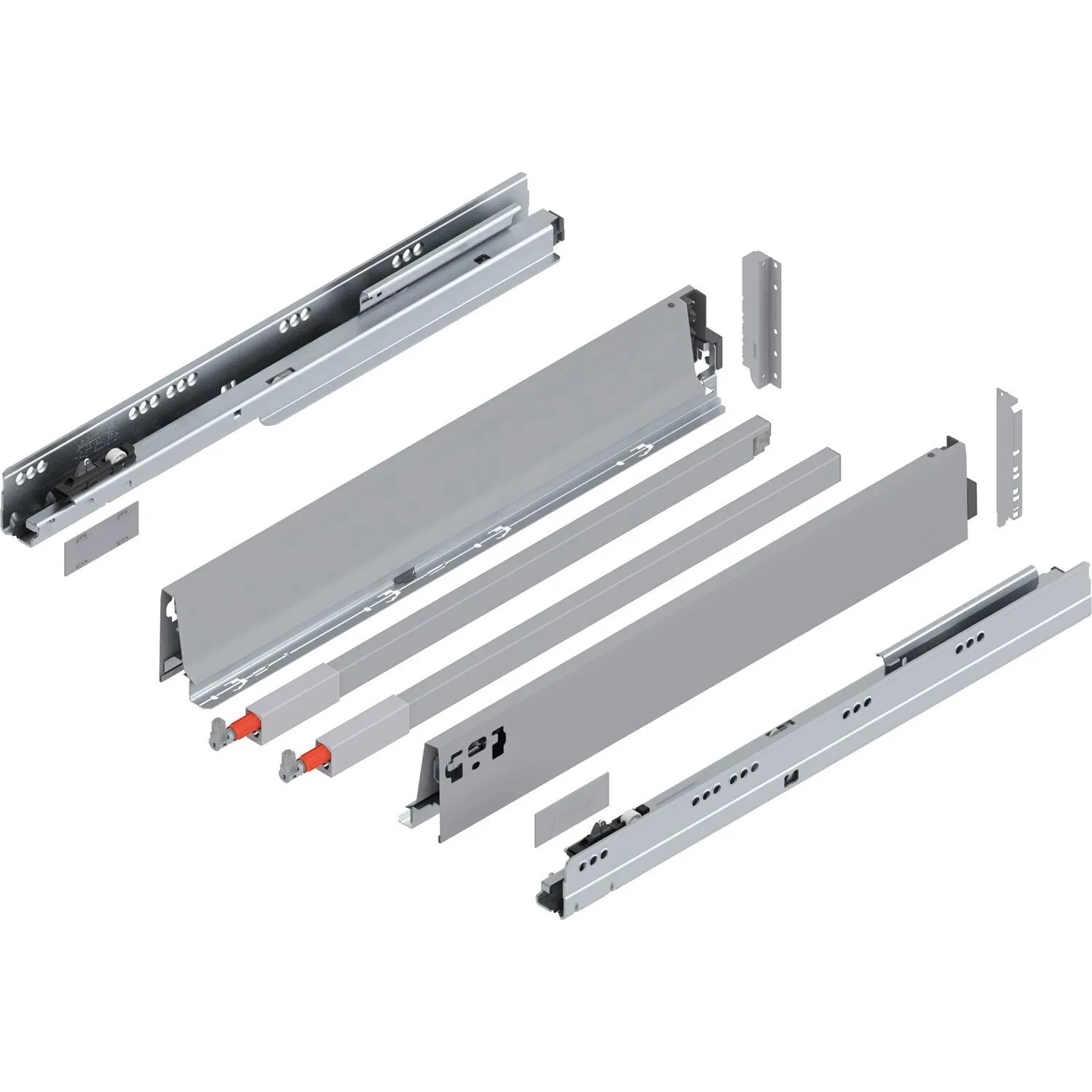 Blum D-Reling Tandembox antaro Vollauszug Blumotion 550 mm 65 kg Grau 1 Paar