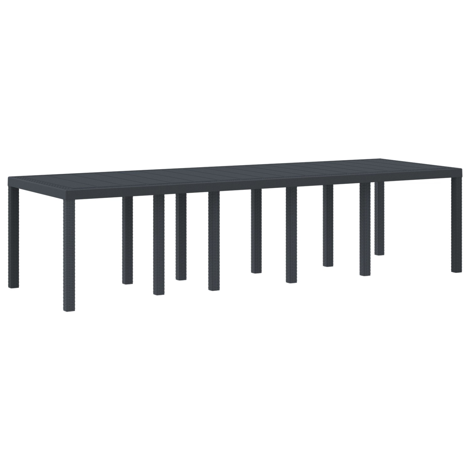 vidaXL Gartentisch Anthrazit 300x100x73 cm Poly Rattan 3378520 günstig online kaufen