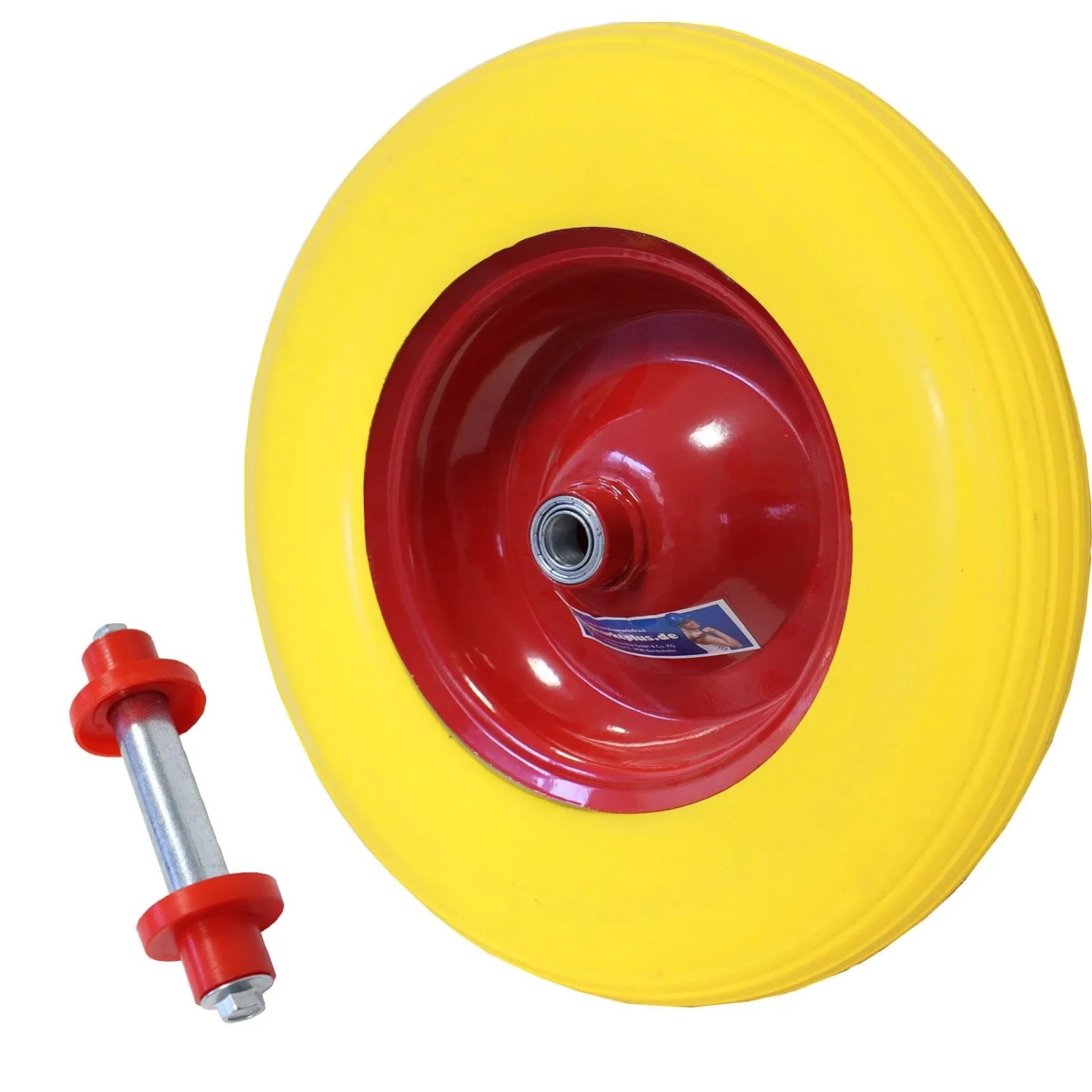 TRUTZHOLM Schubkarrenrad Vollgummi 4.00-8  4.80 mit Achse