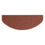 Halbrunde, selbstklebende Karat Stufenmatte London in Terra (23,5x65cm).