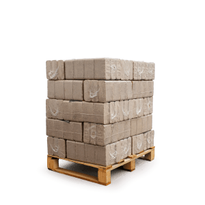 Palette Heizfuxx Holzbriketts Ruf Original Red, 300kg Brennstoff für Kamin, Ofen oder Heizkessel.