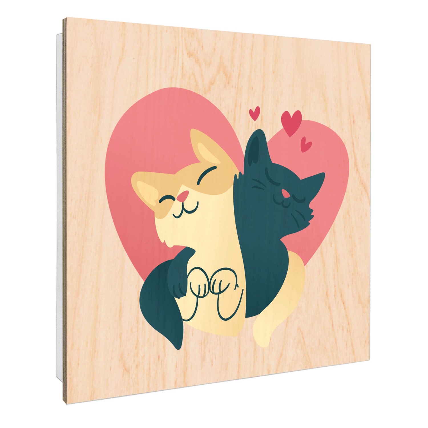 Banjado Großer Schlüsselbox Holz 30x30cm Weiß Scharnier Rechts 50 Haken Sch günstig online kaufen