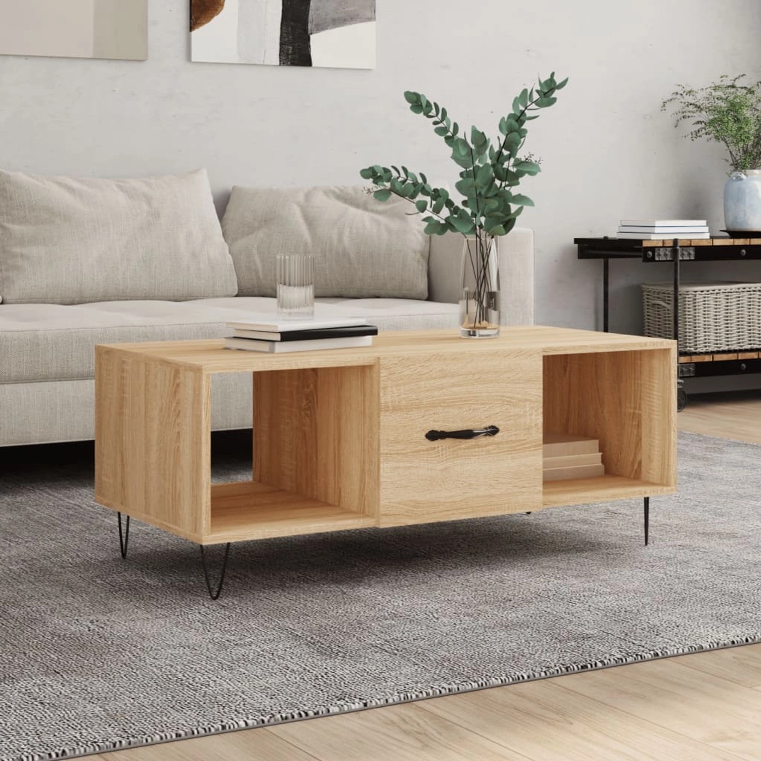 vidaXL Couchtisch Sonoma-Eiche 102x50x40 cm Holzwerkstoff Modell 5 günstig online kaufen