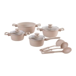 Mömax Kochtopfset Johanna Beige 10-teilig