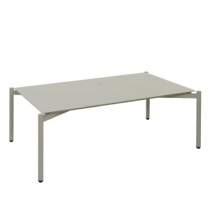 Proregal Aluminium-Gartentisch HxBxT 39x105x65 cm Hellgrün Outdoor Loungetisch Kaffetisch Tisch Balkontisch