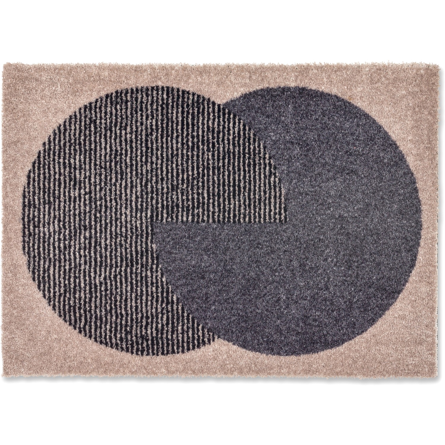 Schöner Wohnen Sauberlaufmatte Manhattan Semi-Circle 67 cm x 100 cm Anthraz günstig online kaufen