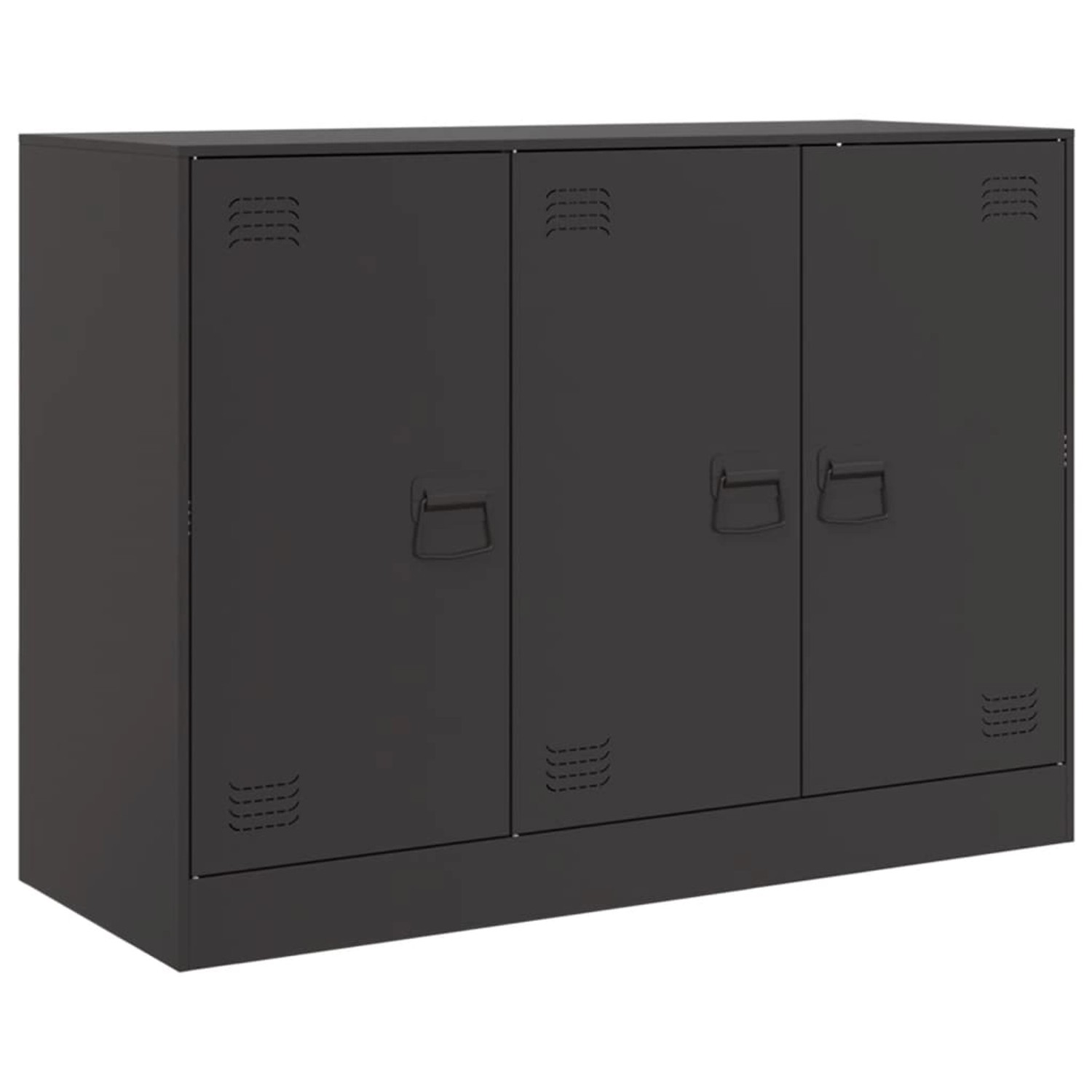 vidaXL Sideboard Schwarz 99x39x73 cm Stahl 841721 günstig online kaufen