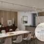 Paulmann URail LED-Schienensystem mit dimmbarem Smart Home Adapter Chrom Matt im Wohnbereich.