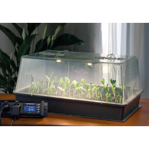 Romberg Maximus Complete 3.0 Zimmergewächshaus mit Anzucht, Heizmatte, Thermostat und Beleuchtung.