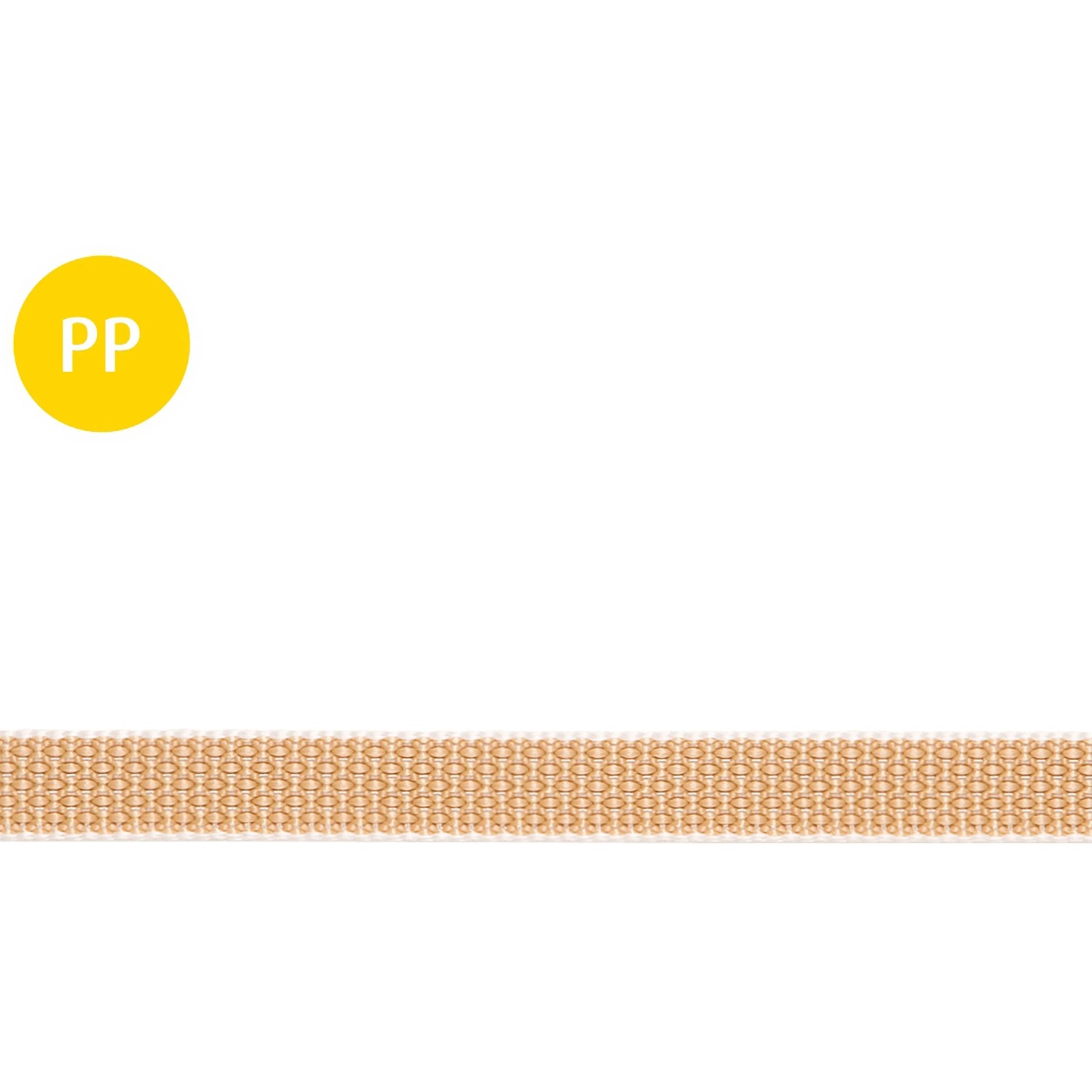 Conacord Rollladen-Gurt Polypropylen Multifil 15 mm Beige Meterware