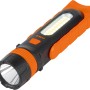 OBI Arbeitsleuchte COB-LED, Taschenlampe mit zwei Leuchtflächen, schwarz-orange.