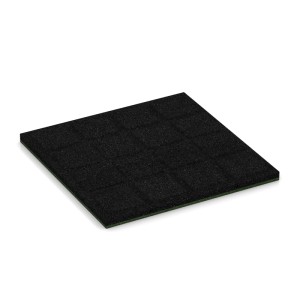 WARCO Fallschutzplatte, 50x50 cm, grasgrün. Stoßdämpfender Spielplatzbelag für Indoor & Outdoor.