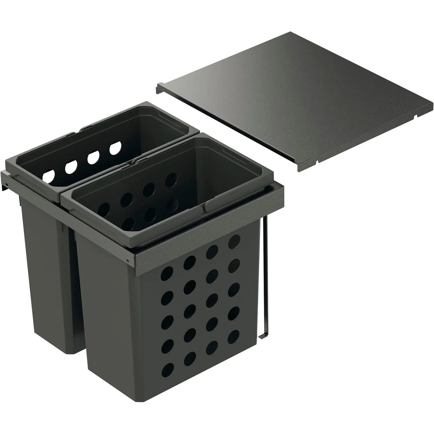 Vauth-Sagel Einbau-Wäschesammler Wash Flex Pro Korpusbreite 500 mm 1x21, 1x28, Lava