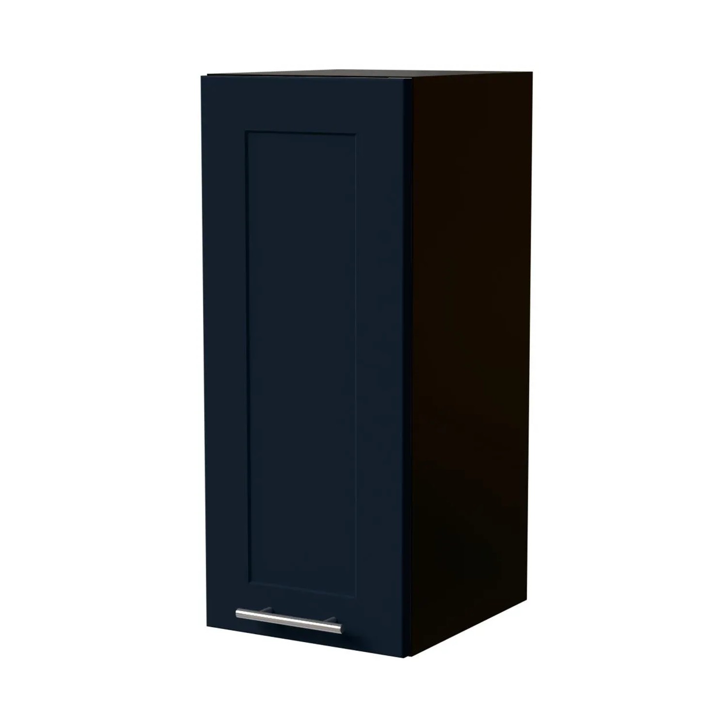 Feldmann-Wohnen Hängeschrank Oslo W2/30 Schwarz / Indigo Matt 30 / 32,5 / 72cm