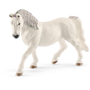 Schleich Horse Club Lipizzaner Stute, detailgetreue Spielfigur mit geflochtener Mähne.