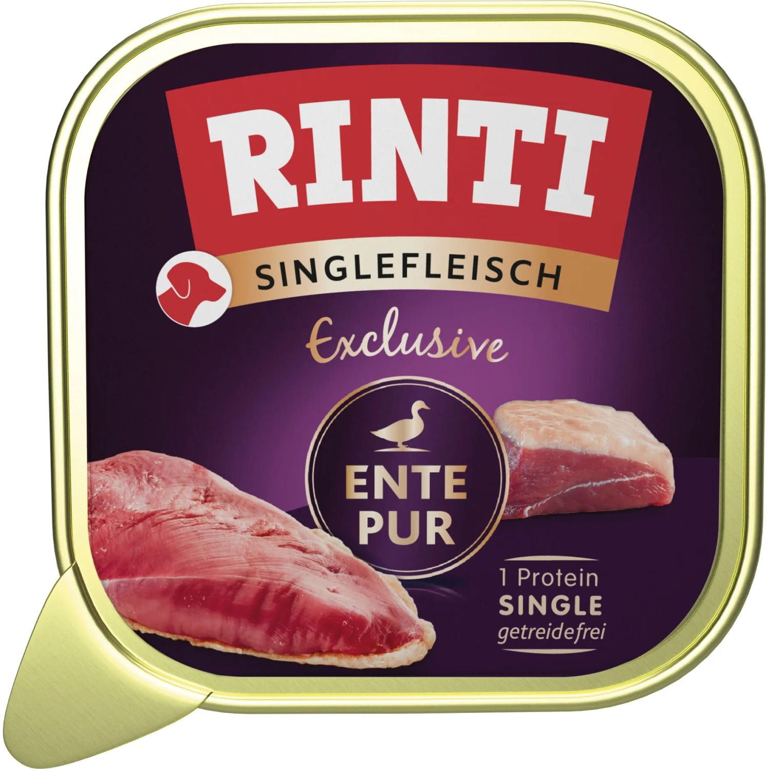 Rinti Hunde-Nassfutter Single-Fleisch Exclusive Ente Pur 150 g