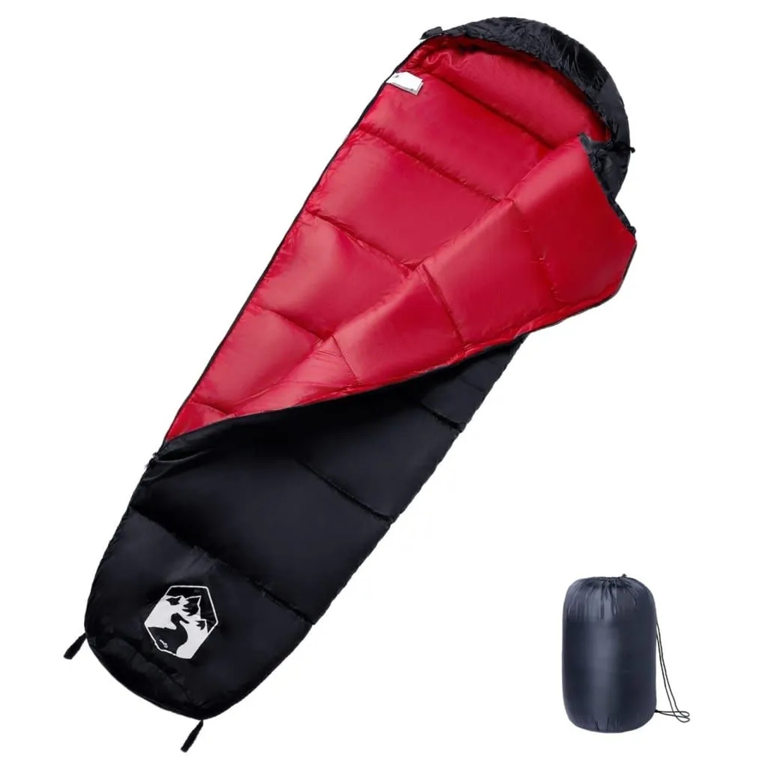 vidaXL Mumienschlafsack für Erwachsene Camping 3 Jahreszeiten 94506