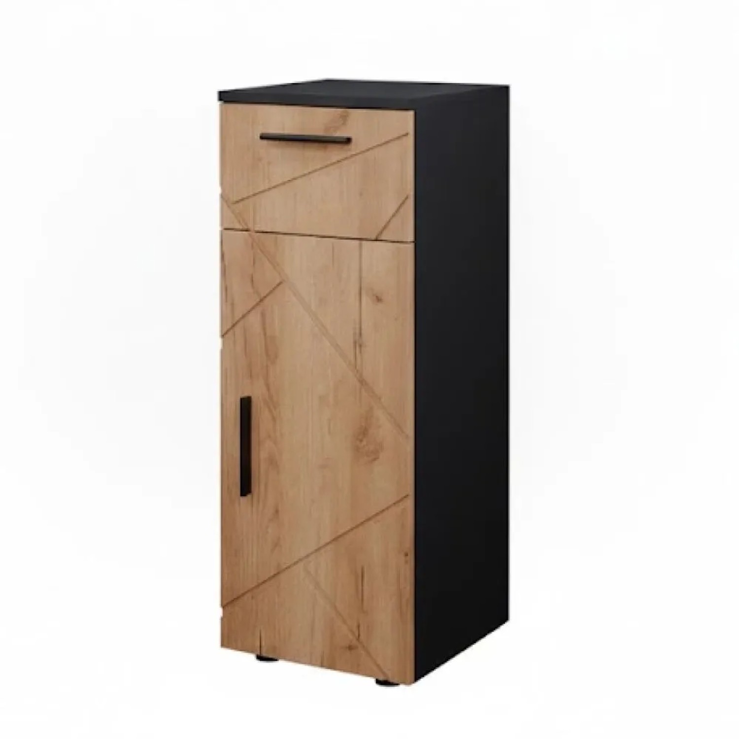 Vicco Midischrank Irma Goldkraft Eiche Anthrazit 30 x 81