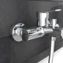 Schütte Futura Badewannenarmatur in Chrom, Einhandmischer mit Brauseanschluss.