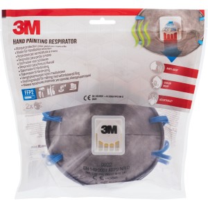 3M Aura 9922 Atemschutzmaske für Handlackierarbeiten, FFP2, im 2er-Pack.