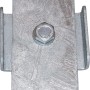 Gabiona Verbindungsklammer aus Aluminium für Gabionen mit 5x10 cm Maschenweite.