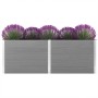 vidaXL Garten-Hochbeet 250 x 100 x 91 cm WPC Grau 49060_3