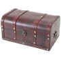 HMF 6406-130 Schatztruhe Schatzkiste Holztruhe Holz 30 x 20 x 15 cm Portugal