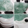 Home Deluxe Outdoor Whirlpool Beach Plus für 2 Personen mit Massagedüsen und LED-Beleuchtung.