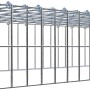 Leerer Gabiona C-Ring Anbaukorb Typ 3, 20x100x50 cm, Maschenweite 5x10 cm, aus verzinktem Draht.