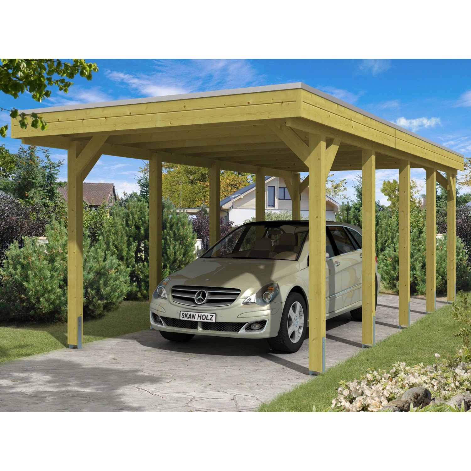 Skan Holz Carport Friesland 314 cm x 708 cm günstig online kaufen