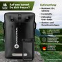 Schwarzer SCANDIC NATURE Rucksack Pioneer 35L mit wasserdichter Handyhülle.