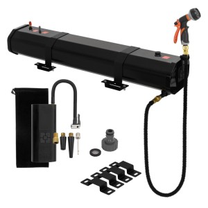 ML-Design Camping-Solardusche 30L fürs Autodach mit Pumpe und Brause