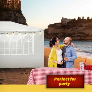Wiltec Pavillon 3X6M In Weiß Mit Uv-Schutz 50+ Gartenpavillon Partyzelt Camping
