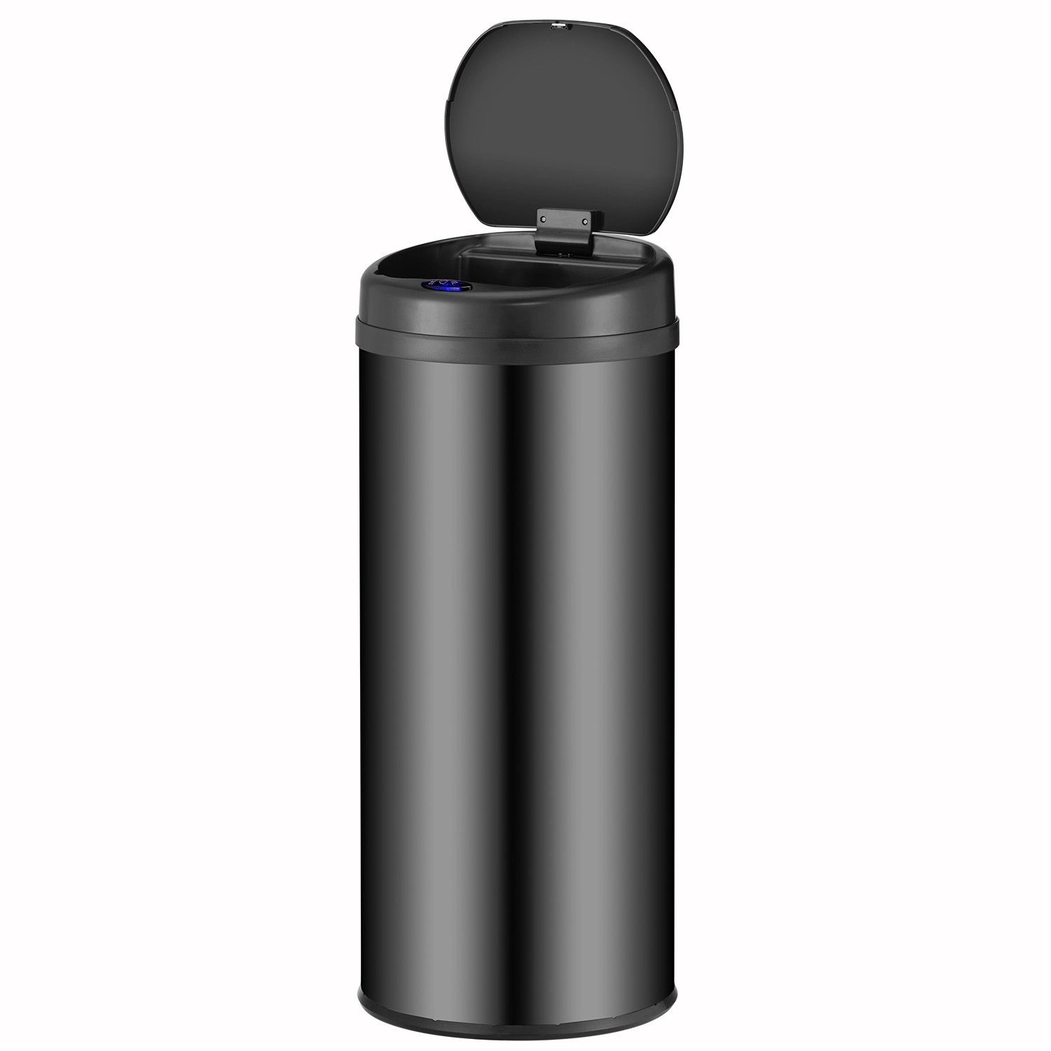 Juskys Mülleimer Rund mit Sensor 50 L Schwarz günstig online kaufen