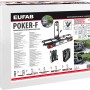 Verpackung des Eufab Fahrradträger Poker-F für Anhängerkupplung, geeignet für 2 Fahrräder.