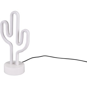 Weiße Reality LED Tischleuchte Cactus, 30cm hoch, für stimmungsvolle Beleuchtung.