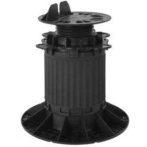 Verstellbares GS Terrassen Stelzlager 170-270 mm mit Balkenaufnahme für Terrassendielen.